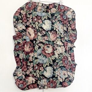 Dan River Vintage Standard Floral Ruffled Pillow Shams (2) Polyester Cotton.